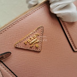 Prada Fine Leather Fashion Handbag Messenger Bag For Women Apricot 1ba232