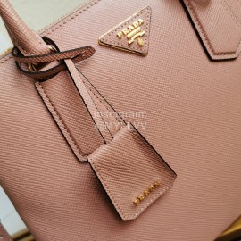 Prada Fine Leather Fashion Handbag Messenger Bag For Women Apricot 1ba232