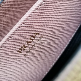 Prada Fine Leather Fashion Handbag Messenger Bag For Women Apricot 1ba232