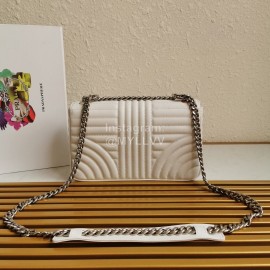 Prada Classic Napa Leather Chain Strap Fashion Bag For Women White 1bd108