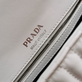 Prada Classic Napa Leather Chain Strap Fashion Bag For Women White 1bd108