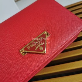 Prada Exquisite Detachable Chain Leather Fashion Bag For Women Red 1bp006