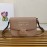 Prada New Flip Closure Elegant Leather Bag For Women Apricot 1bd217