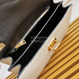 Prada Calfskin Gold Chain Flap Bag For Women 1bd188