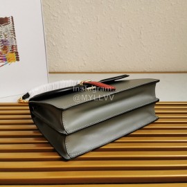 Prada Fashion Calfskin Gold Chain Flap Bag For Women 1bd188