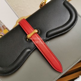 Prada Fashion Calfskin Gold Chain Flap Bag For Women 1bd188