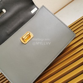 Prada Fashion Calfskin Gold Chain Flap Bag For Women 1bd188