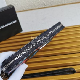 Prada New Cowhide Whale Print Long Zipper Wallet 2ml028