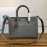 Prada Exquisite Leather Double Handle Fashion Messenger Bag For Women Gray 1ba153