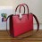 Prada Exquisite Leather Double Handle Fashion Messenger Bag For Women Red 1ba153