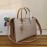 Prada Exquisite Leather Double Handle Fashion Messenger Bag For Women Khaki 1ba153