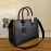 Prada Exquisite Leather Double Handle Fashion Black Messenger Bag For Women 1ba153