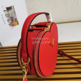 Prada Exquisite Leather Love Shape Romantic Bag For Women Red 1bh144