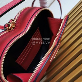 Prada Exquisite Leather Love Shape Romantic Bag For Women Red 1bh144