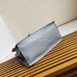 Prada Calf Leather Double Handle Soft Shoulder Bag For Women 1bg122