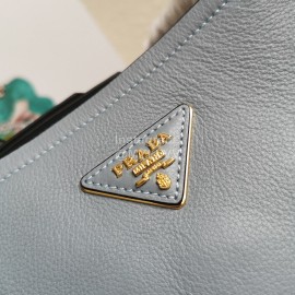 Prada Calf Leather Double Handle Soft Shoulder Bag For Women 1bg122