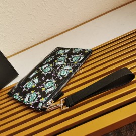 Prada Rock Style Printed Leather Handle Bag 2nh005