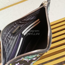 Prada Rock Style Printed Leather Handle Bag 2nh005