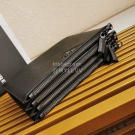 Prada Classic Black Cross Grain Cowhide Exquisite Handbag For Men 2ng05v