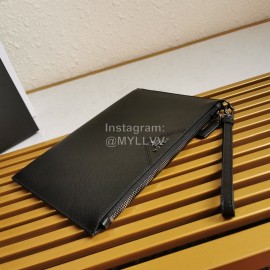 Prada Black Classic Cross Grain Cowhide Exquisite Handbag For Men 2ng05v