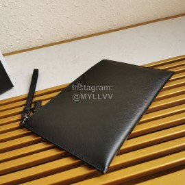 Prada Black Classic Cross Grain Cowhide Exquisite Handbag For Men 2ng05v