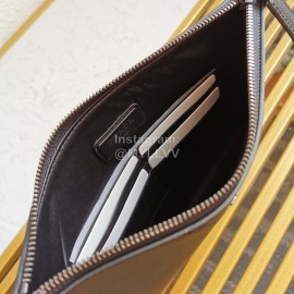 Prada Black Classic Cross Grain Cowhide Exquisite Handbag For Men 2ng05v