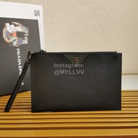 Prada Classic Cross Grain Cowhide Fashion Handbag For Men 2ng05v