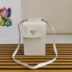 Prada Cute Exquisite Messenger Mobile Phone Bag White 2zh068