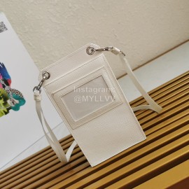 Prada Cute Exquisite Messenger Mobile Phone Bag White 2zh068