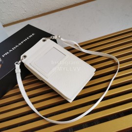 Prada Cute Exquisite Messenger Mobile Phone Bag White 2zh068