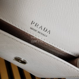 Prada Cute Printing Exquisite White Messenger Mobile Phone Bag 2zh068