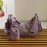 Prada Embroidered Sequins Lightweight Fashion Underarm Bag For Women Purple 1bh204