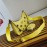 Prada Embroidered Sequins Lightweight Fashion Underarm Bag For Women Yellow 1bh204