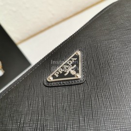 Prada Black Napa Leather Exquisite Handbag For Men 2vf056