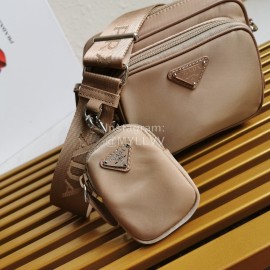 Prada New Fashion Wide Shoulder Strap Camera Khaki 1bh017
