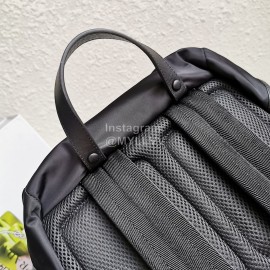 Prada New Leather Fabric Color Contrast Fashion Large Backpack For Men 2vz074
