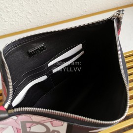 Prada Small Cartoon Printed Leather Fashion Handbag For Men 2ng005