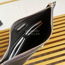 Prada Black Exquisite Printing Leather Fashion Handbag For Men 2nh005