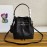Prada Black Nylon Drawstring Bucket Bag For Women 1be055