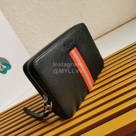 Prada Cross Grain Cowhide Exquisite Handbag For Men Orange 2vf017