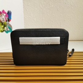 Prada Cross Grain Cowhide Exquisite Handbag For Men Orange 2vf017