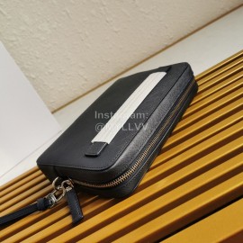 Prada Cross Grain Cowhide Exquisite Handbag For Men Blue 2vf017