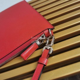 Prada Cross Grain Cowhide Simple New Handbag For Men Red 2ng005