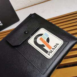 Prada New Cross Grain Cowhide Simple Handbag For Men 2ng005