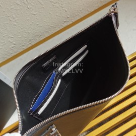 Prada Fashion Leather Hand Bag For Men Black 2ng001