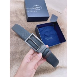 Prada Saffiano Leather Pin Buckle 35mm Belt For Men 