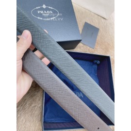 Prada Saffiano Leather Pin Buckle 35mm Belt For Men 
