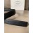 Prada Black Saffiano Calf Leather Enamel Triangle Logo 30mm Belt 