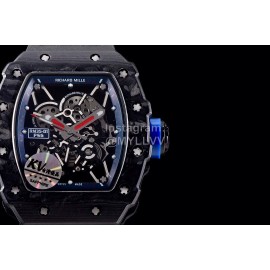 Richard Mille Carbon Fibre Case Living Waterproof Watch Black Rm35-01