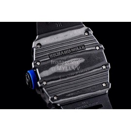 Richard Mille Carbon Fibre Case Living Waterproof Watch Black Rm35-01